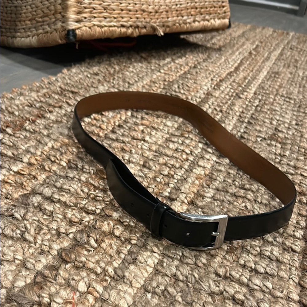 Wk by W. Kleinberg Black Genuine Leather Belt Size 42